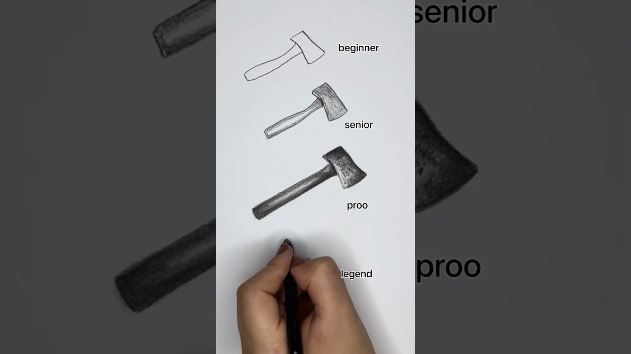 how to draw an axe 😳😱 