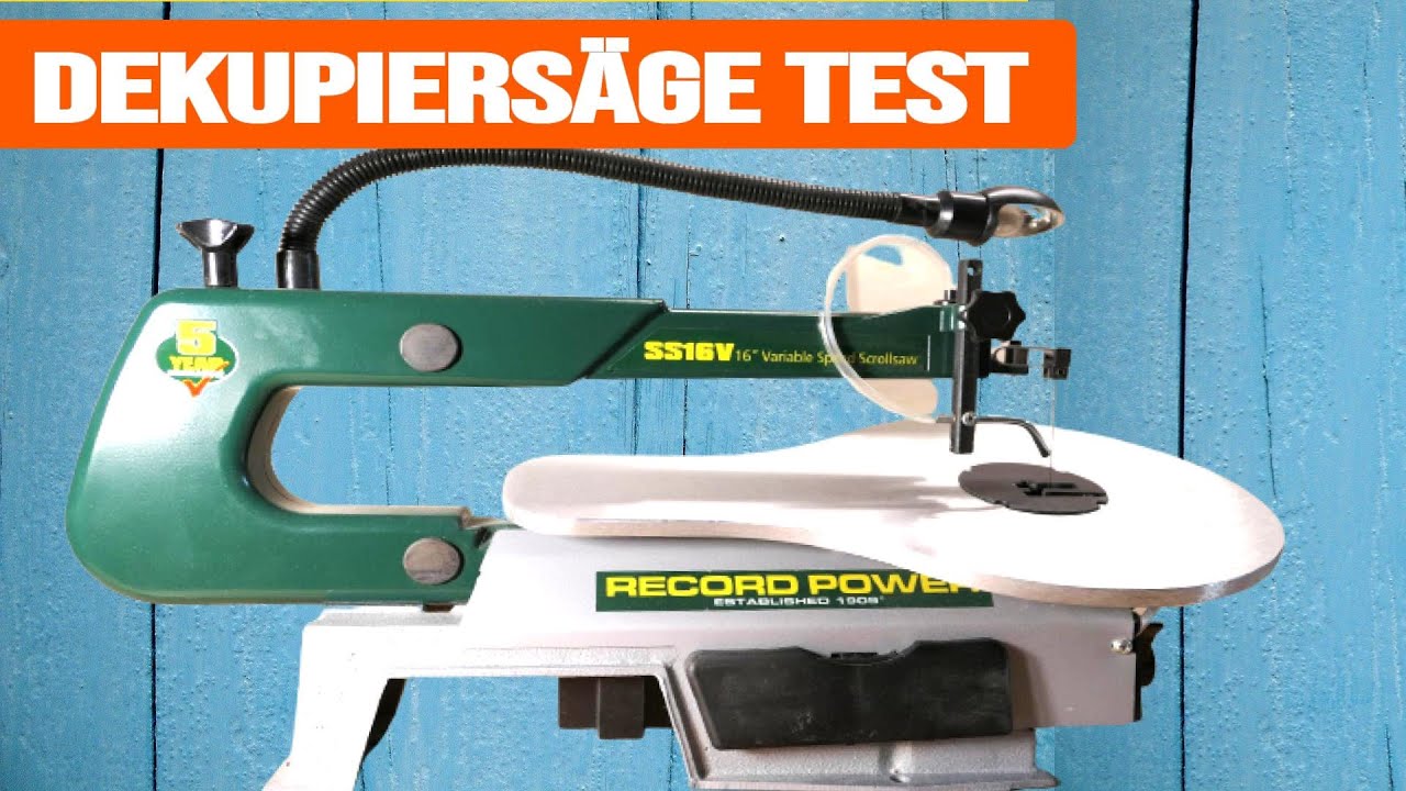 Dekupiersäge Test // Record Power SS16V  // Alternativ Scheppach SD1600V
