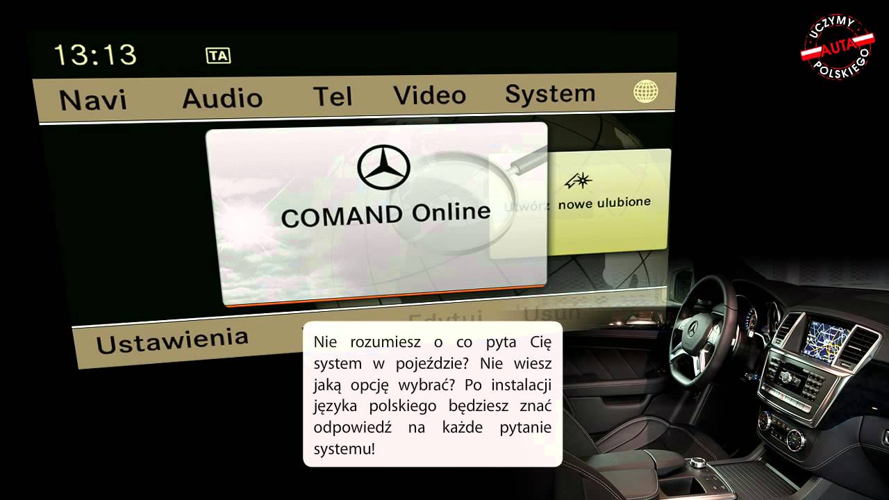 MERCEDES COMAND ONLINE NTG 4.5 POLSKI LEKTOR