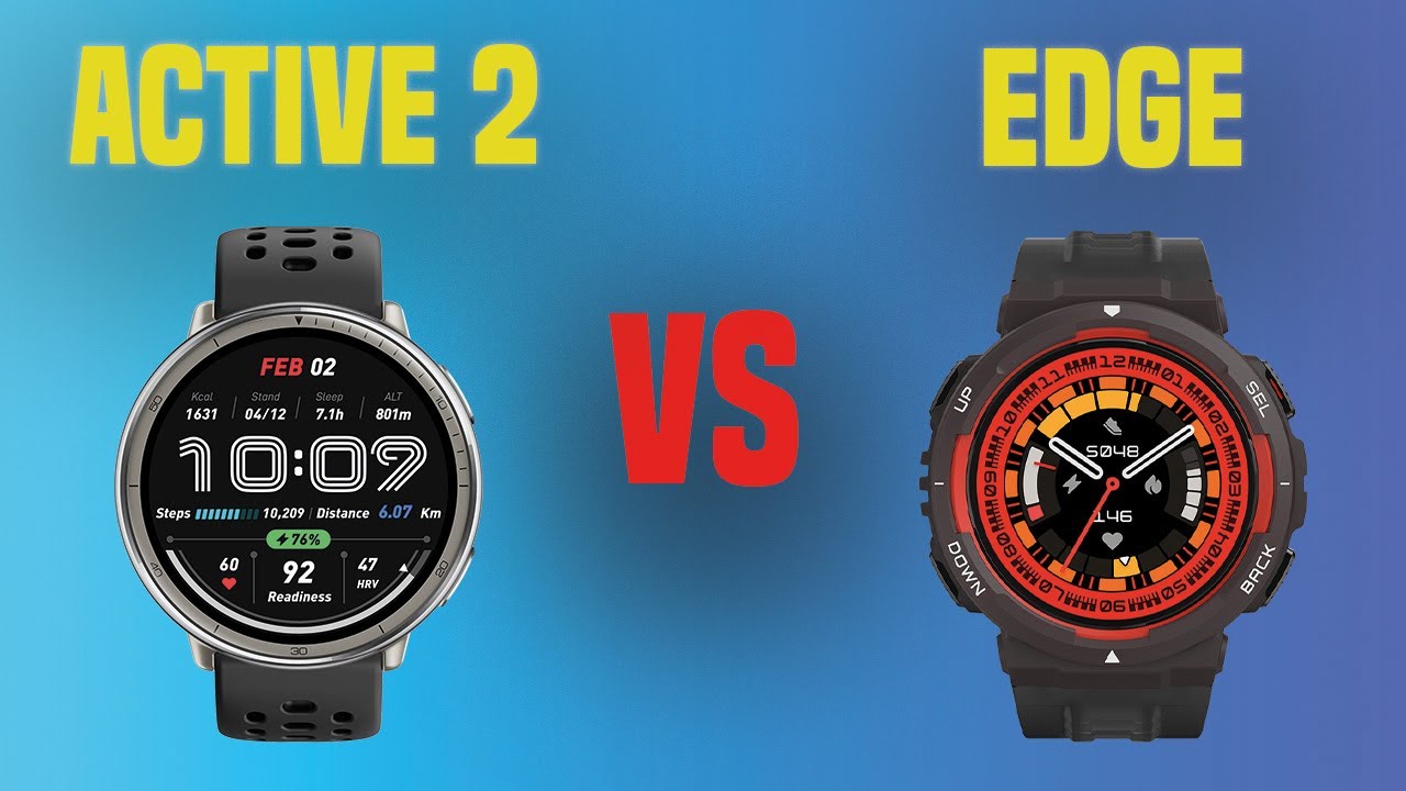 Amazfit Active 2 против Amazfit Active Edge | Полные характеристики: сравнение умных часов