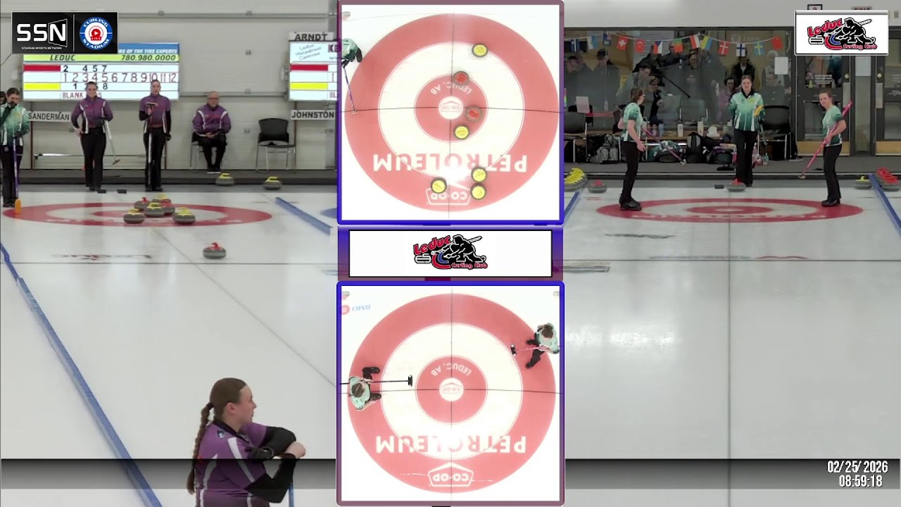 Kieran Roa vs. Taylor Sanderman - Draw 1 - Curling Alberta U20 Junior Provincial Championships [5]