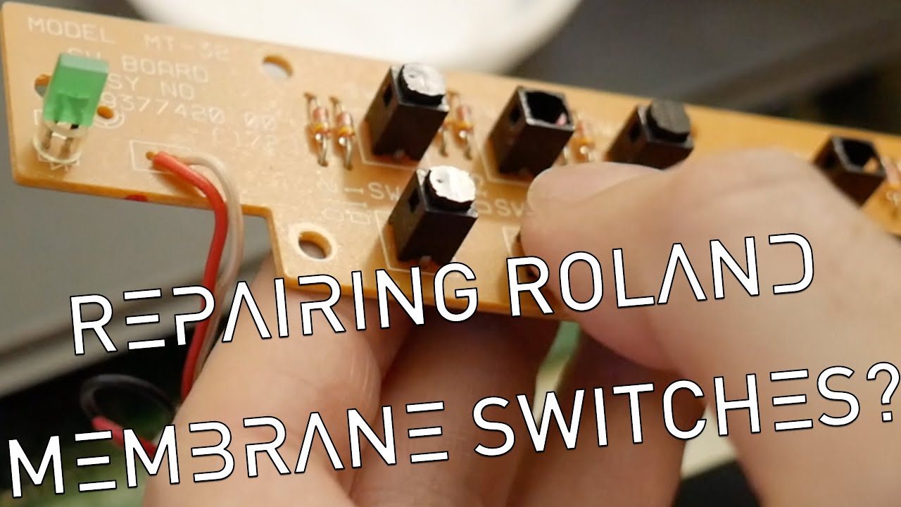 Roland MT32 disassembly & membrane switch repair!