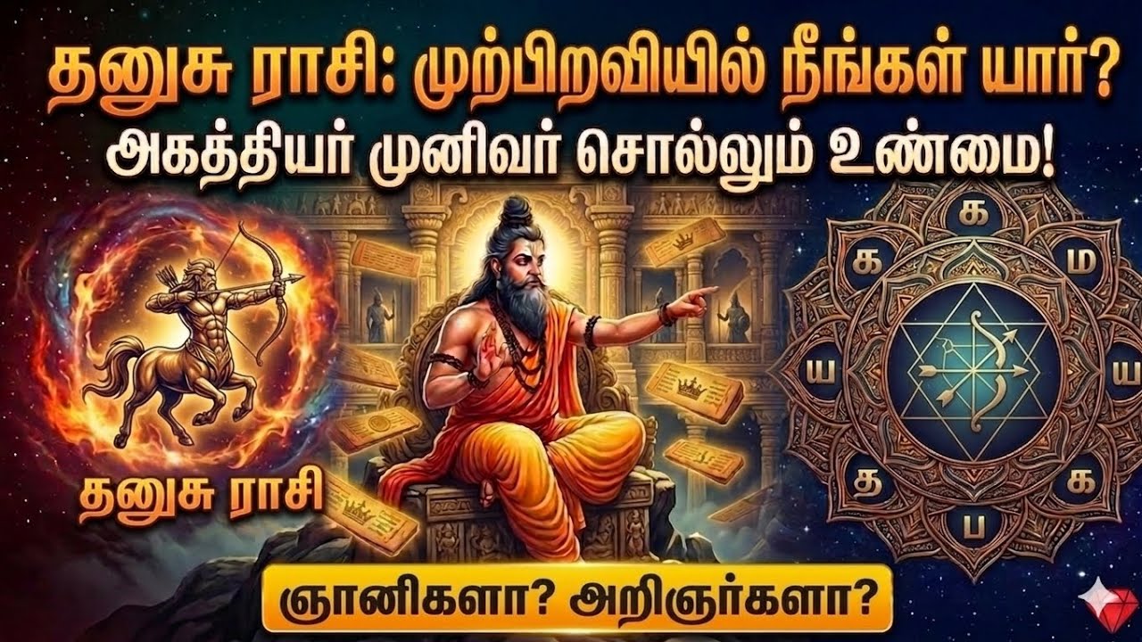தனுசு ராசி: முற்பிறவியில் நீங்கள் யார்? அகத்தியர் முனிவர் சொல்லும் ரகசியம்! | Dhanusu Rasi 