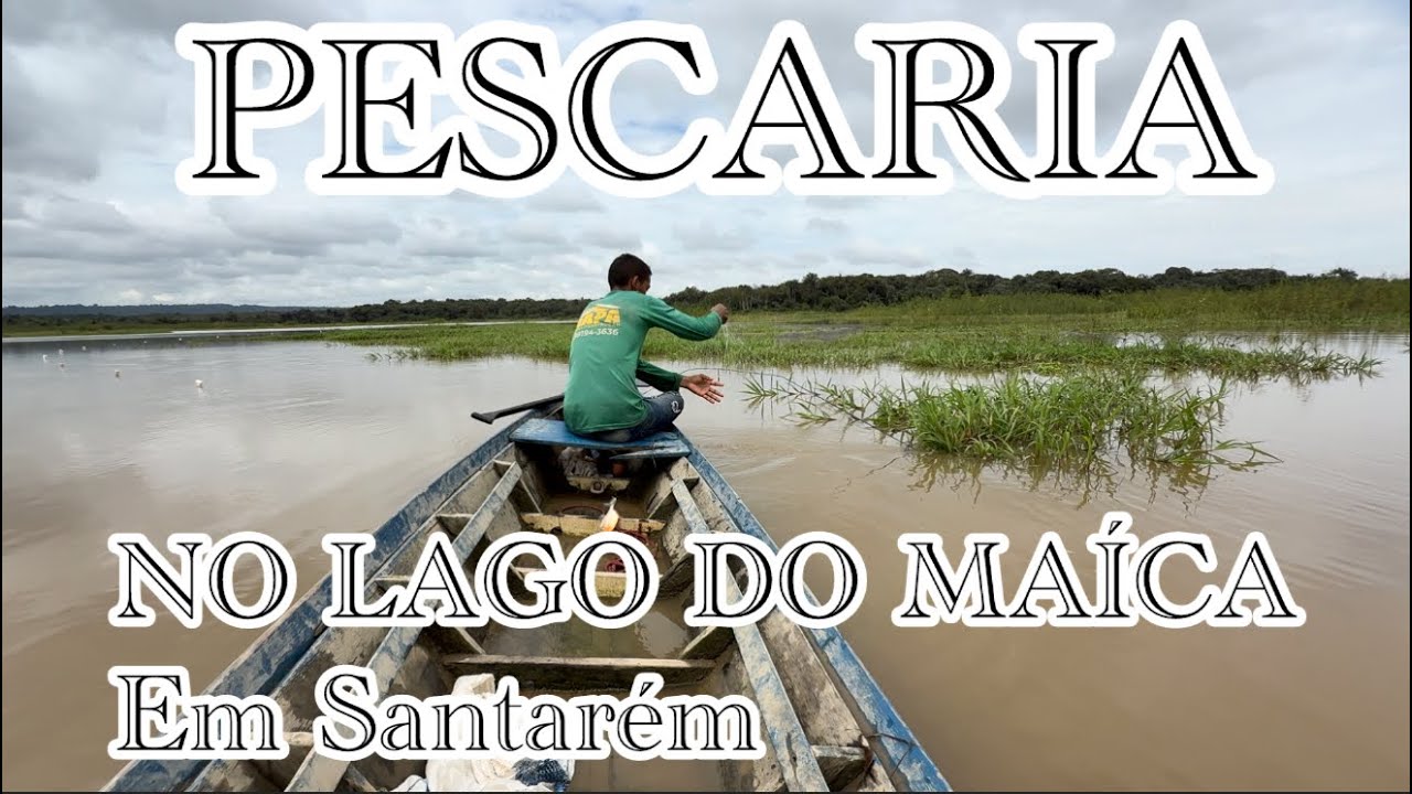 PESCARIA NO LAGO DO MA&Iacute;CA EM SANTAR&Eacute;M!