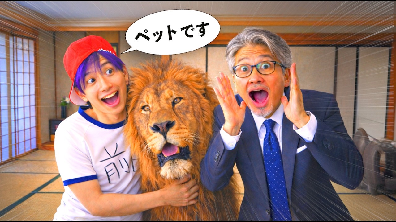 家庭訪問で生徒の家にライオン飼ってた…!!【コント】