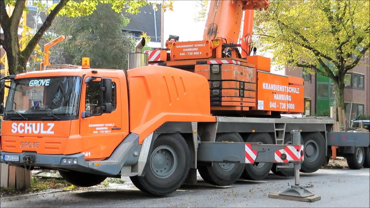 Mobilkran GROVE GMK 5095 bei der Montage eines LIEBHERR 85 EC-B - Soeren66