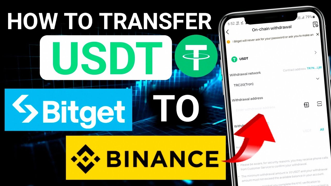 Bitget to binance usdt transfer | Bitget se binance me usdt transfer kaise kare