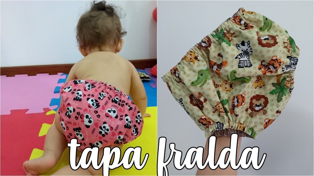 Como fazer Tapa Fraldas Facil e Duplo - Bia Feltz