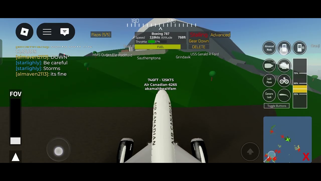I landed the 787 on lukla