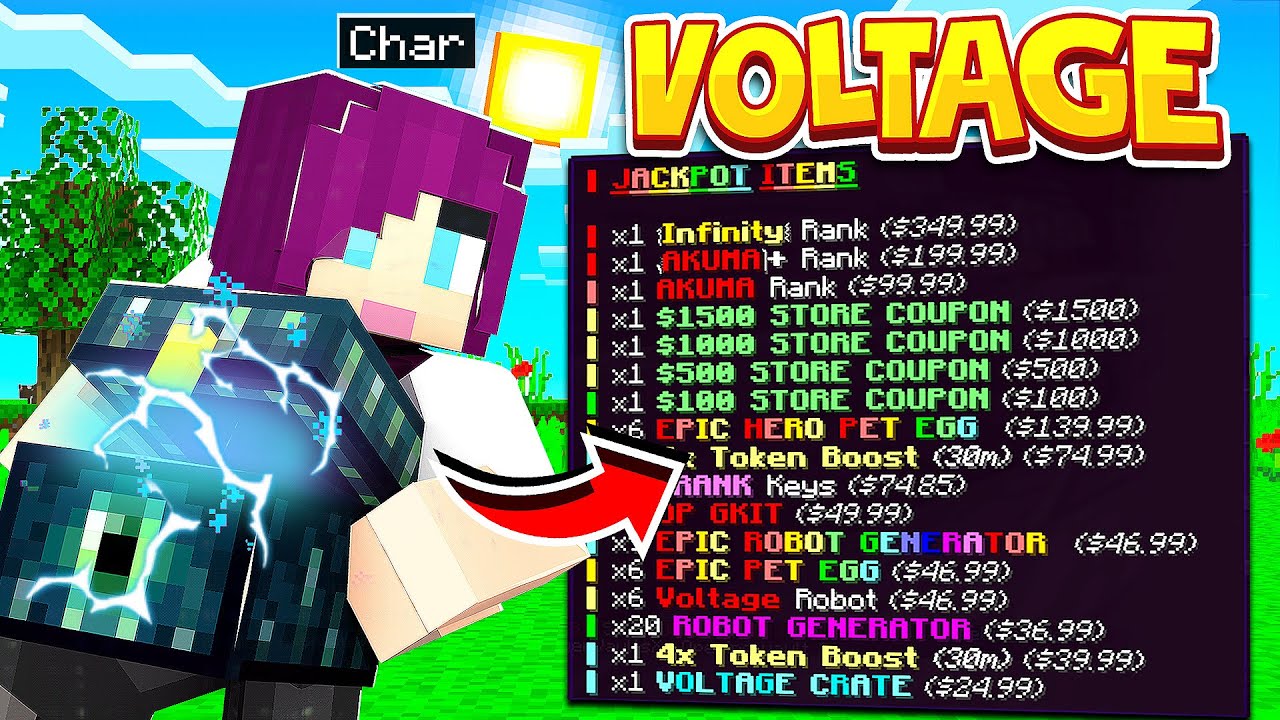 *NEW* VOLTAGE CRATE OPENING in PRISONS! | Minecraft OP Prison #15 (Akuma MC)