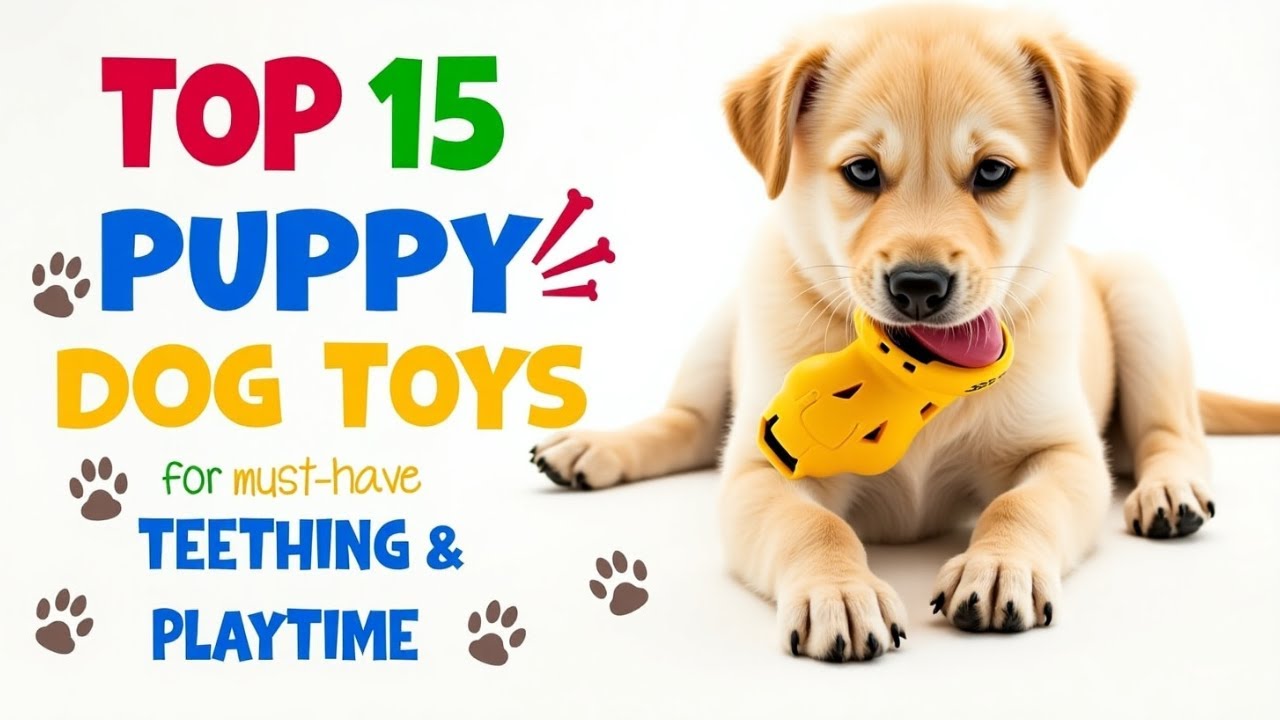 Top 15 Dog Toys for Puppies &ndash; Perfect for Teething & Playtime #dogtoys #puppychewtoys