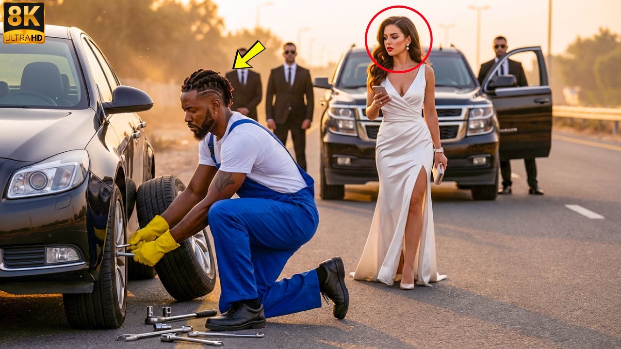 Black Single Dad Fixed a Stranger’s Tire — Then a Black SUV Pulled Up Behind Him