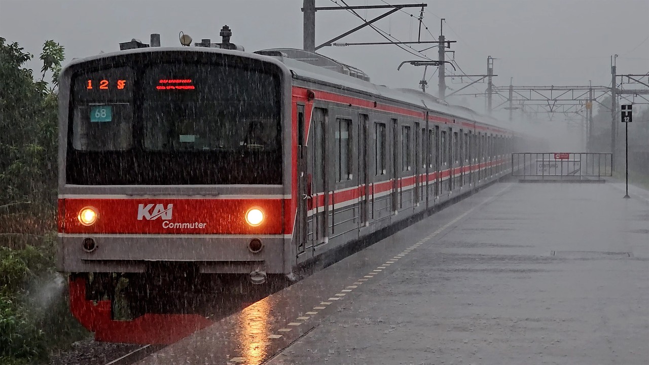 [4K] Stasiun Cibitung: Kompilasi Kereta JR 205, CC 201, CC 206 | KRL Commuter Line (4/4)