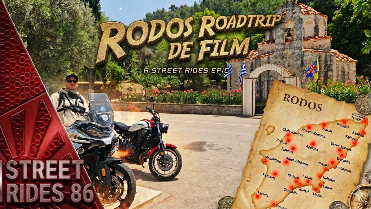 Geweldige roadtrip op de motor door Rhodos Griekenland | Urbex | Villa de vecchi (Mussolini's Villa)