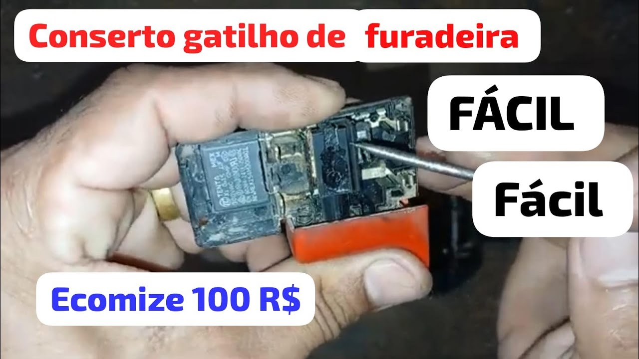 conserto em gatilho da furadeira bosch, como consertar gatilho de furadeira,