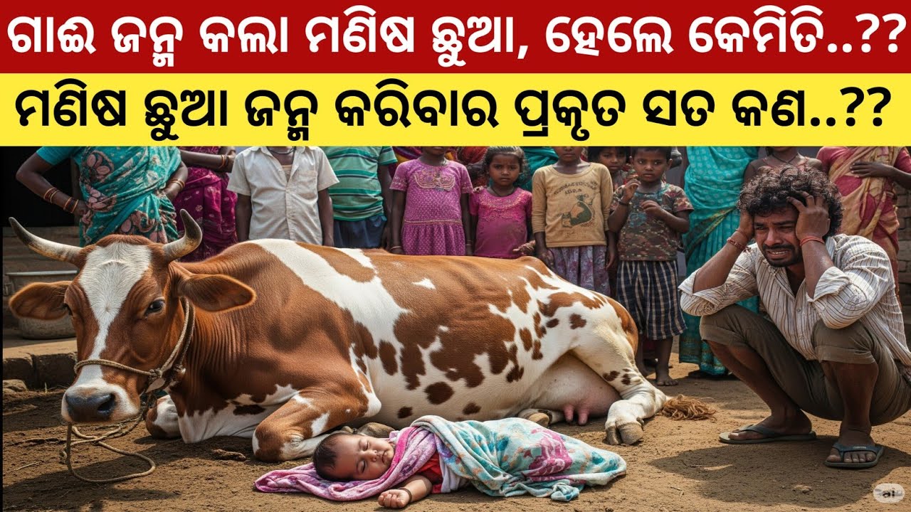 ଗାଈ ଜନ୍ମ କଲା ମଣିଷ ଛୁଆ, ହେଲେ କେମିତି..?? ମଣିଷ ଛୁଆ ଜନ୍ମ କରିବାର ପ୍ରକୃତ ସତ କଣ..?? Suspense Story/ Odia