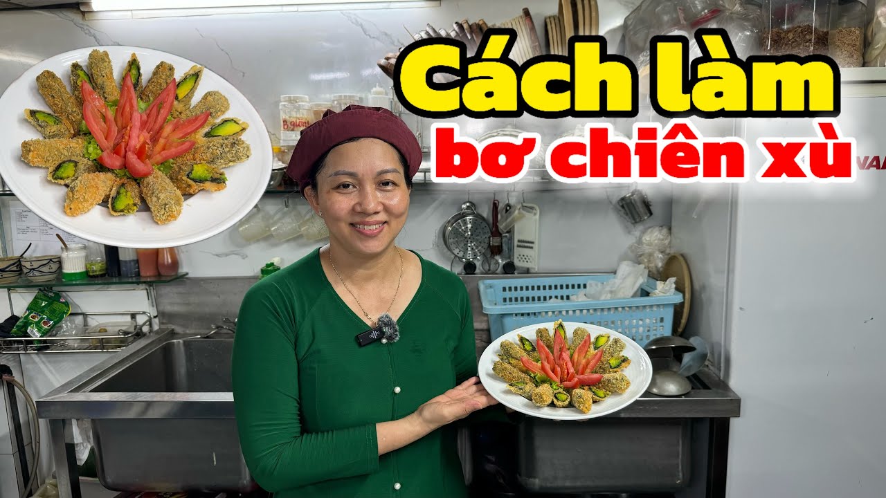 Cách làm bơ chiên xù khai vị đãi tiệc (How to make fried avocado as an appetizer for a party)