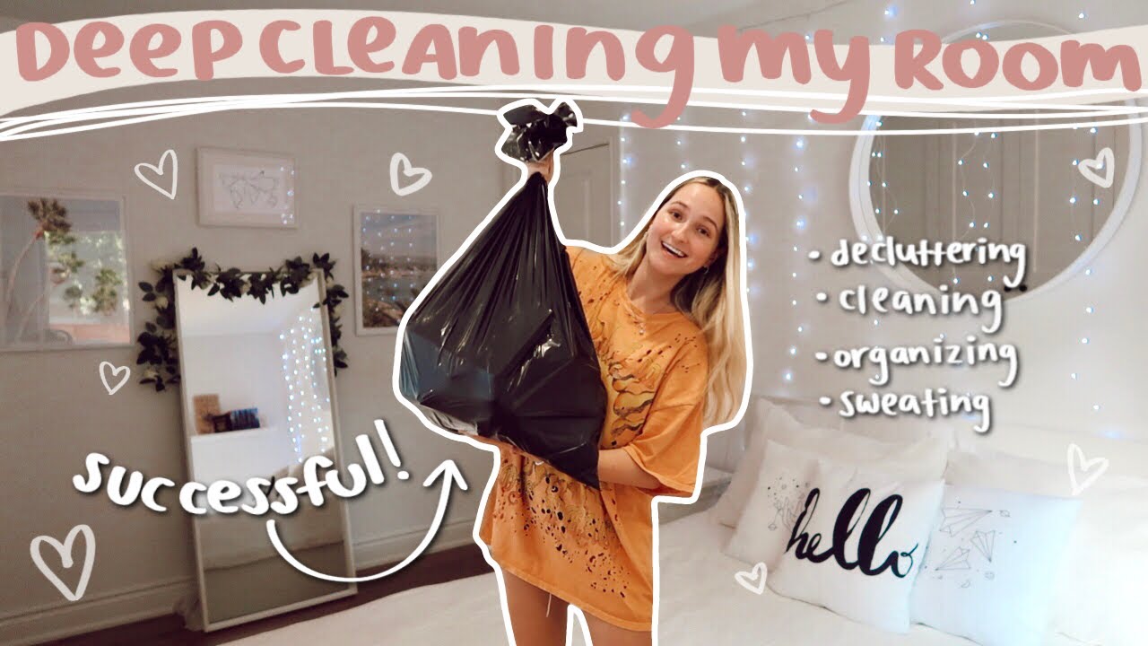 DEEP CLEANING MY ROOM 2021! declutter + organize *satisfying*