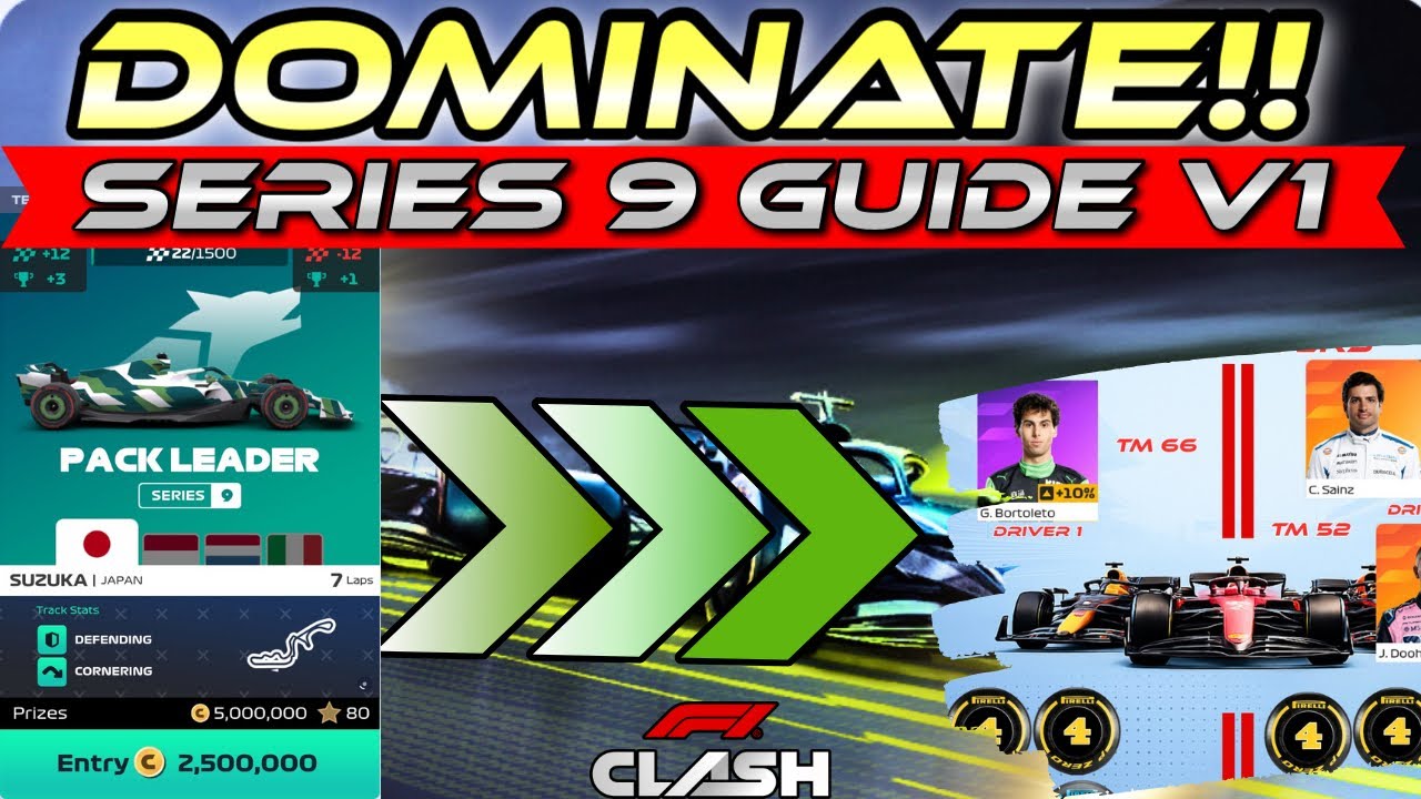 Лучшая стратегия для серии 9 в F1 Clash 2025