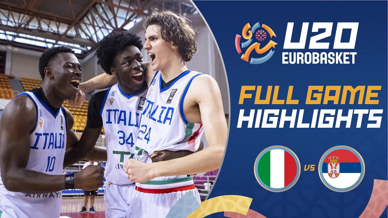 Italy 🇮🇹 survive late scare vs. Serbia 🇷🇸 for first #U20EuroBasket Final appearance in 12 years!