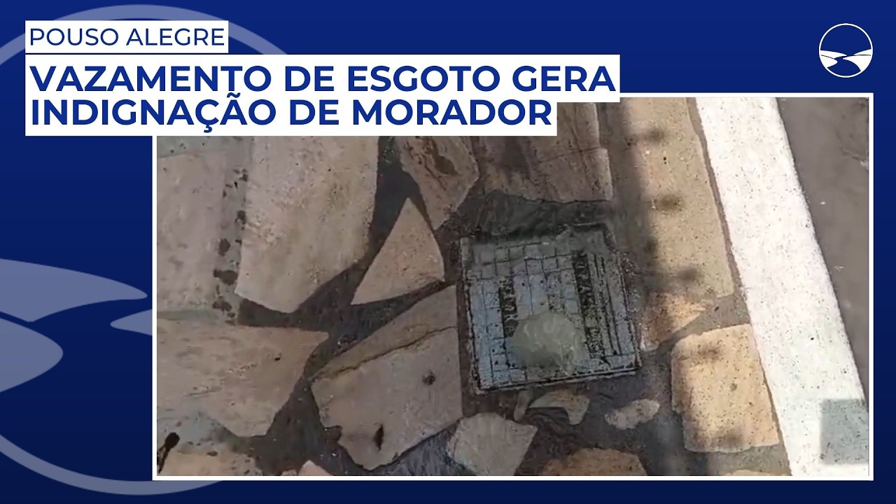 Pouso Alegre: Vazamento de esgoto gera indignação de morador
