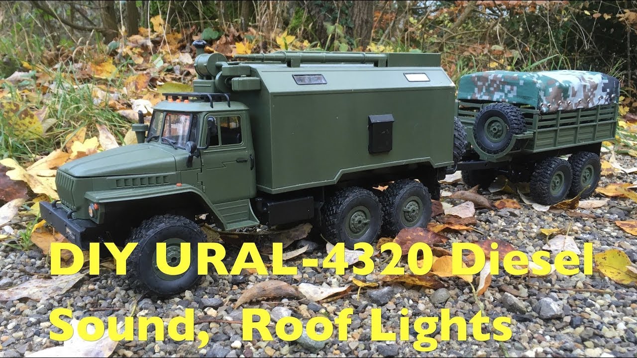 WPL B36 Ural-4320: New Arduino Engine Sound & Switchable Roof Lights
