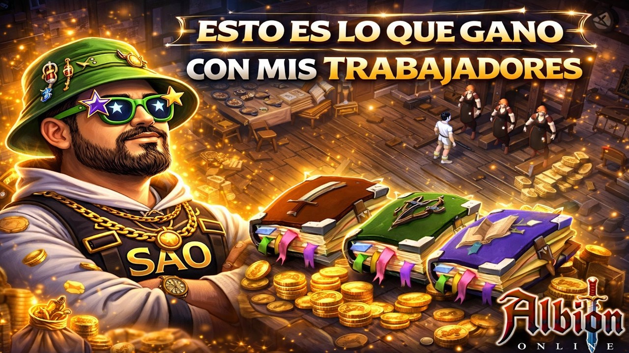 CUANTO GANO con mis TRABAJADORES Todos Los DIAS? #albiononline