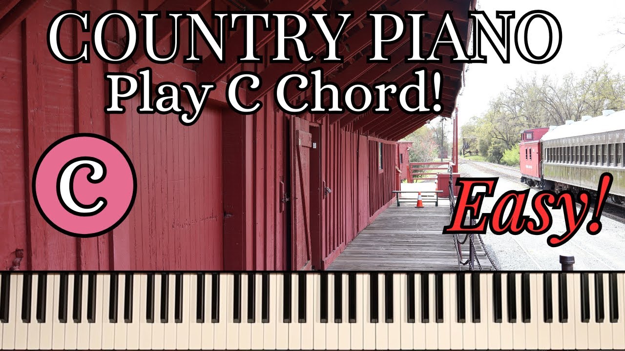 HOW TO PLAY C CHORD ON PIANO FOR BEGINNERS!