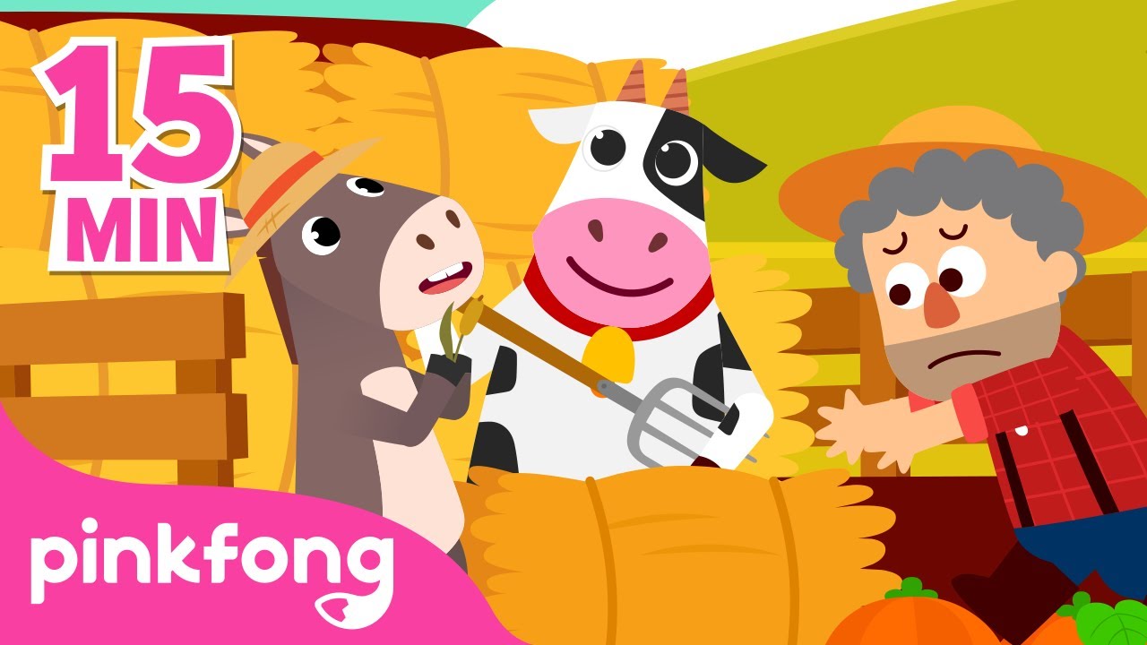 Farm Animal Songs for Kids | 🐮 Farmony and more | Learn Animals | Pinkfong Animal Songs for Children