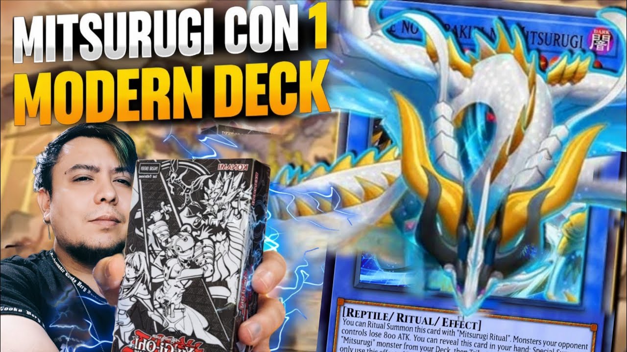 YU-GI-OH MITSURUGI DECK CON SOLO 1 MODERN DECKS (BUDGET/ECONÓMICA)
