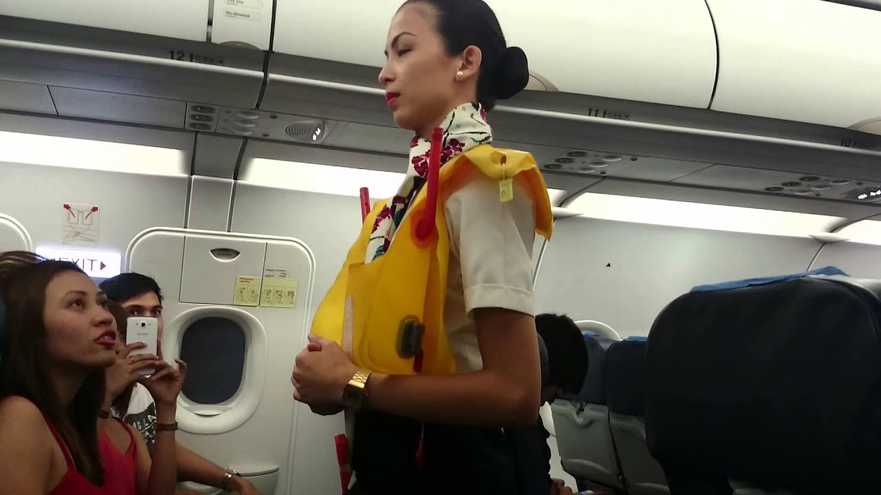 Philippine Airlines safety demonstration