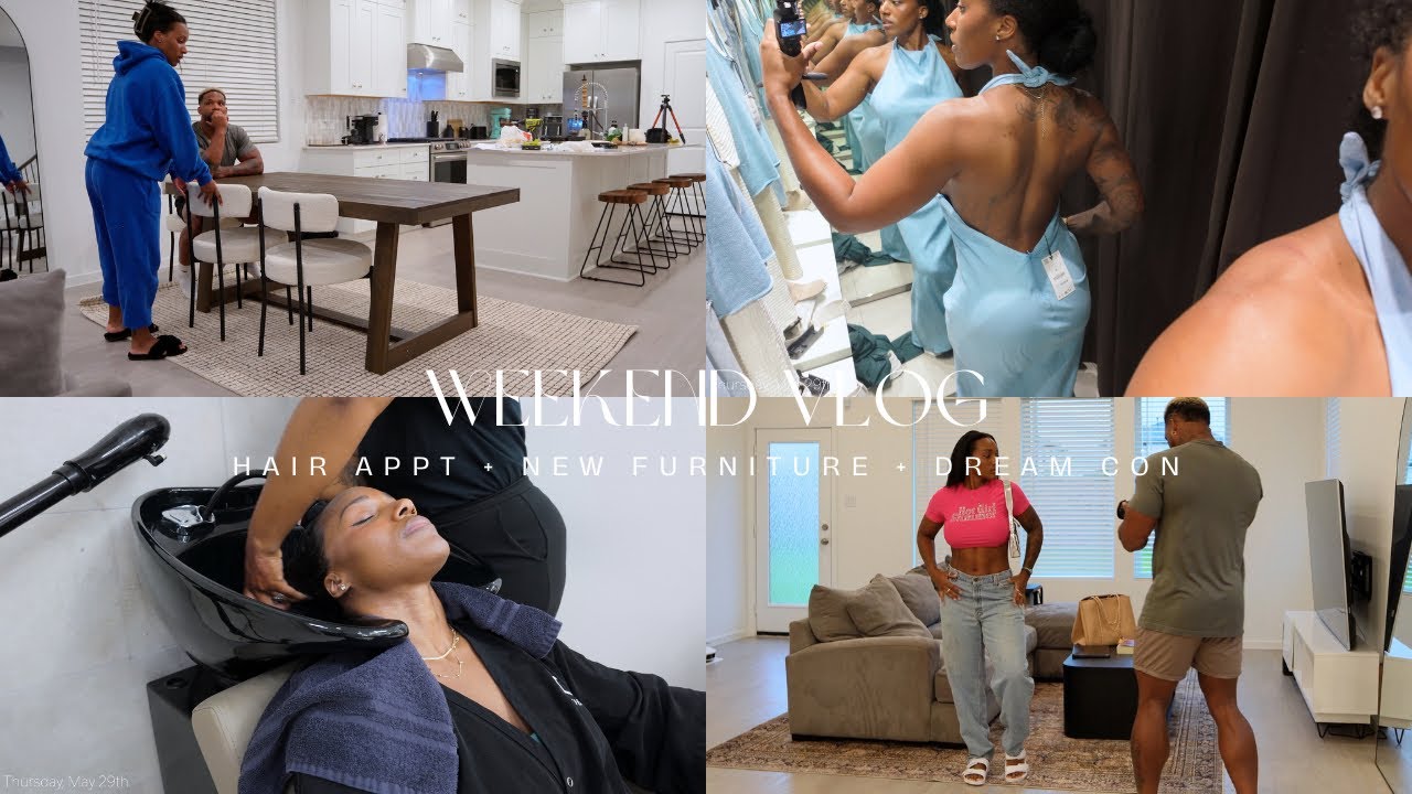 WEEKEND VLOG | HAIR APPOINTMENT + NEW FURNITURE + DREAM CON