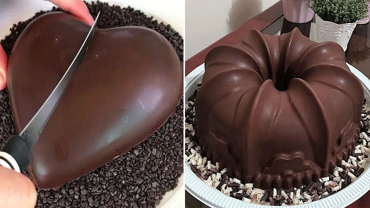 Fancy HEART Chocolate Cake Decorating Ideas | Beautiful and Tasty Cake For Your Lover | Sweet Cake