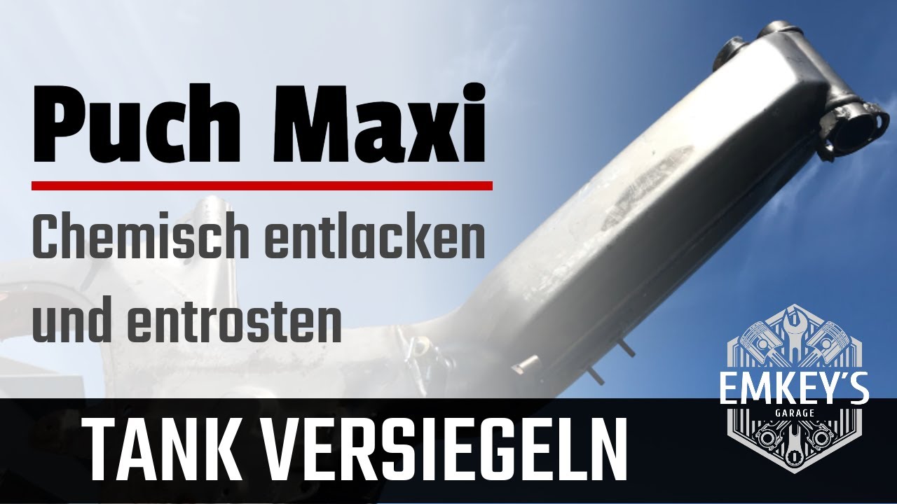 Ist er dicht? - Puch Maxi S - Rahmen entlacken, entrosten & Tank Versiegelung