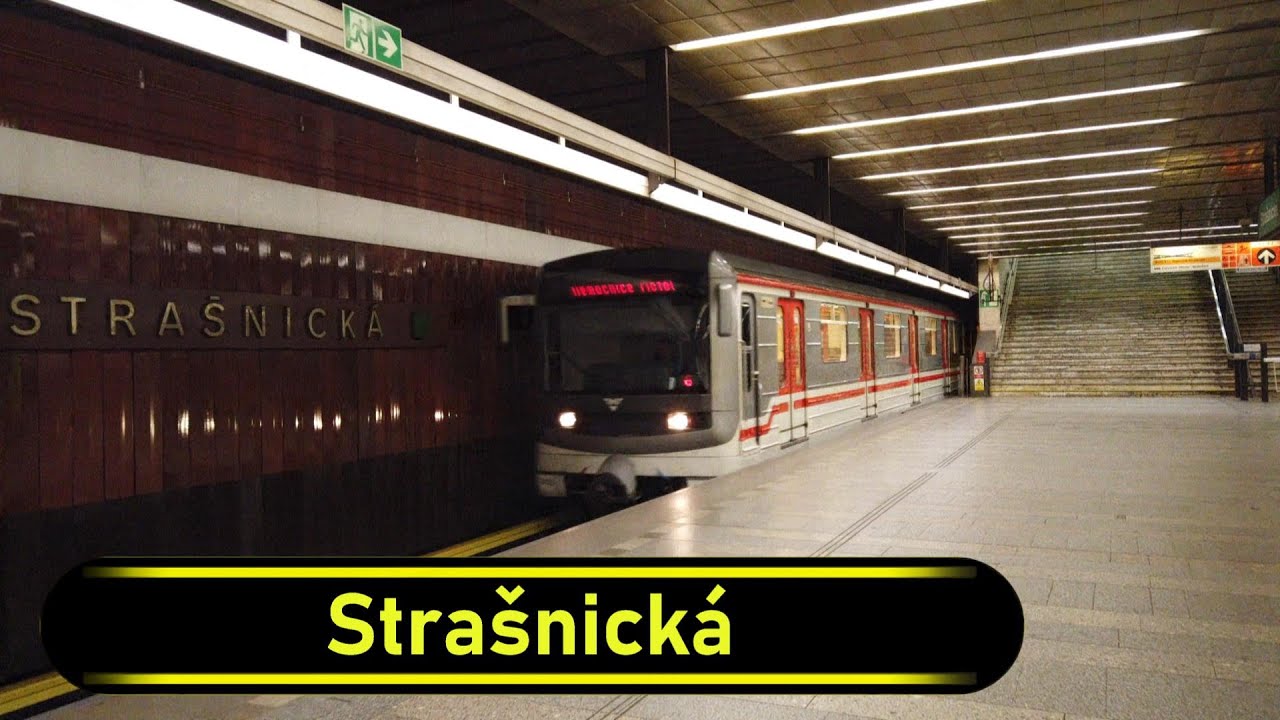 Metro Station Strašnická - Prague 🇨🇿 - Walkthrough 🚶