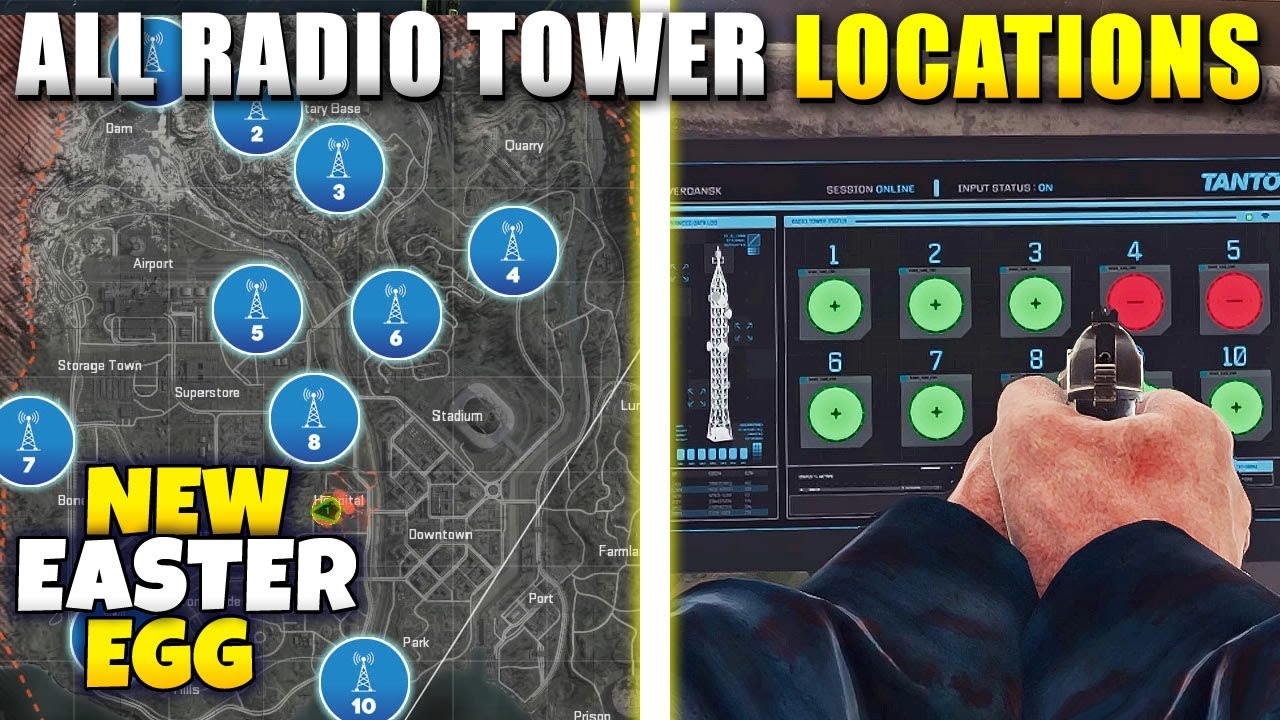 WARZONE New Radio Tower Easter Egg Guide (All Radio Tower Locations in WARZONE)