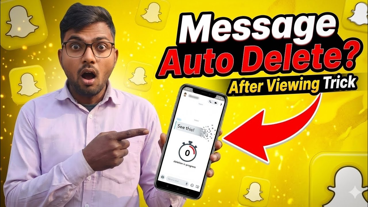 Snapchat Message Auto Delete After Viewing | Snapchat Message Auto Delete Kaise Kare (2026)
