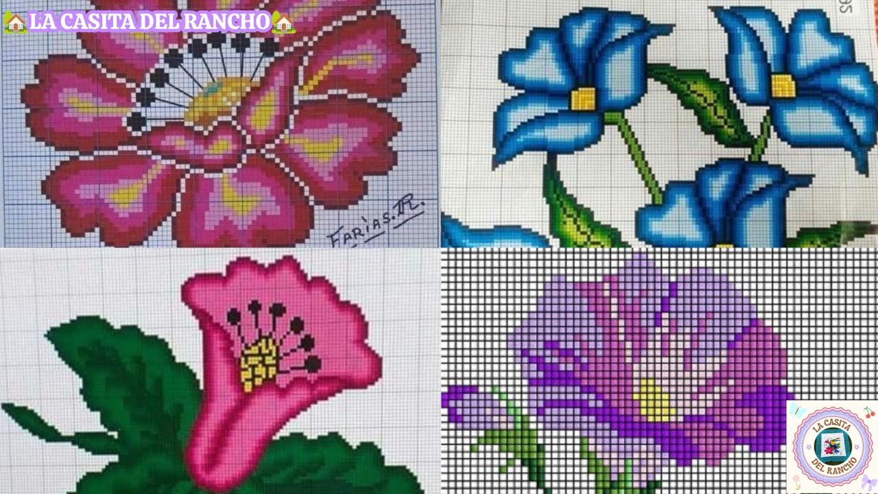 🌺🌷🌿14 LINDOS GRÁFICOS DE FLORES🌿🌷🌺