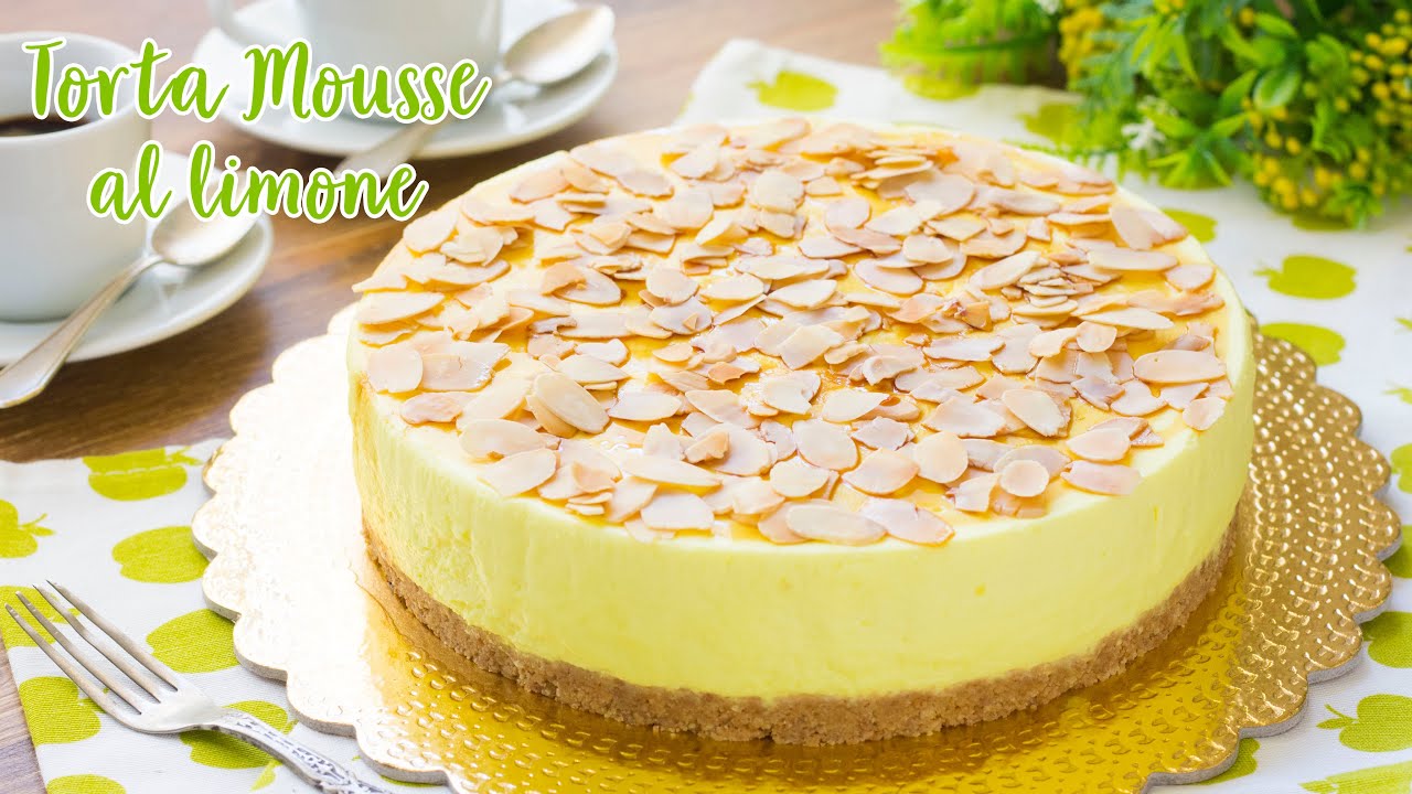 Torta Mousse al Limone - Torta Fredda Senza Cottura in Forno  - 55Winston55