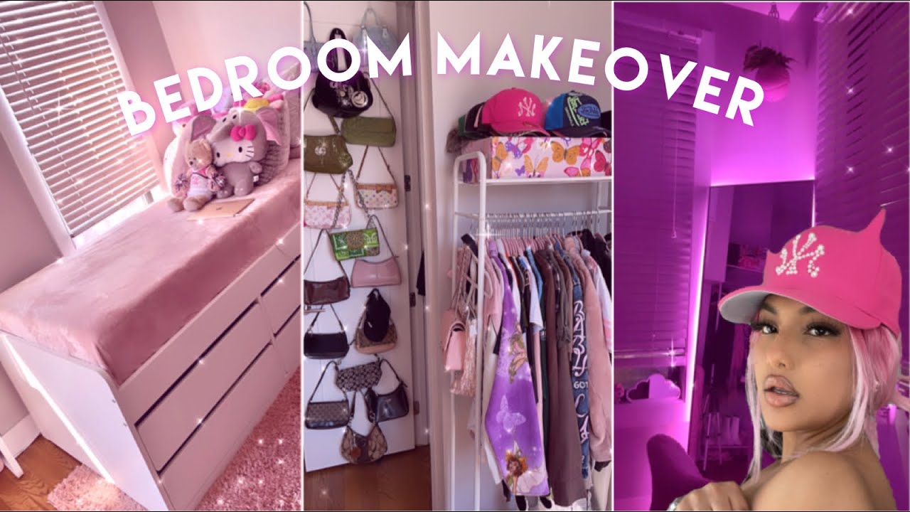 EXTREME ROOM MAKEOVER *my new room* tiktok/pinterest/kawaii aesthetic