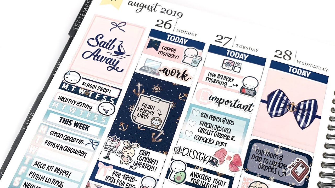Plan With Me: Sail Away! (Last Summer Spread of 2019... ft. Twolilbees)