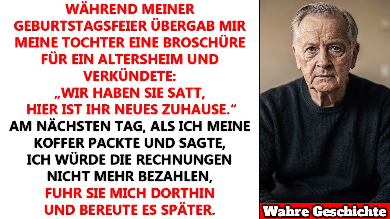 An meinem Geburtstag sagte meine Tochter: „Wir brauchen dich nicht mehr“ – doch am nächsten Tag …