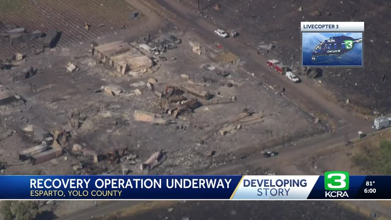 Esparto Fireworks Facility Explosions | Updates at 6 p.m. on July 4
