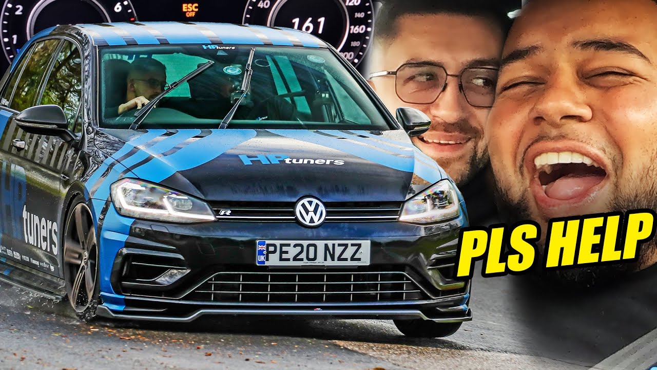 His FIRST SCARY Track Experience! VW Golf R // Nürburgring