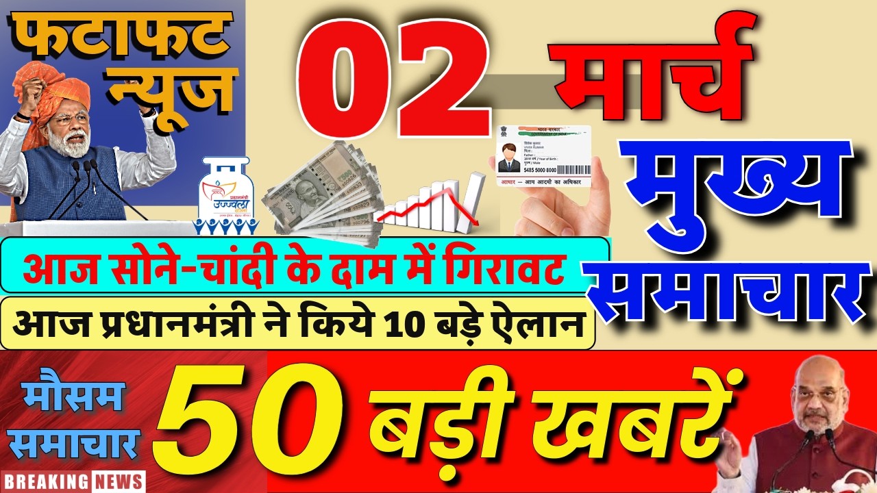 Aaj ke mukhya samachar 23 February 2026 | aaj ka taaja khabar | Today Breaking news UP, Bihar, Delhi