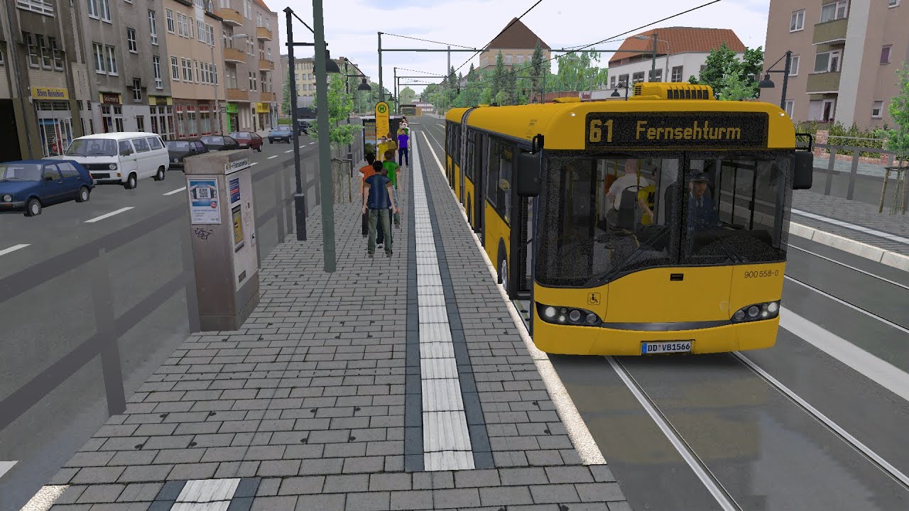 Lets Play Omsi 2: Dresden Real/Fiktiv V1 / Mal mit'n dazugehörigen Bus im Regen fahren #20