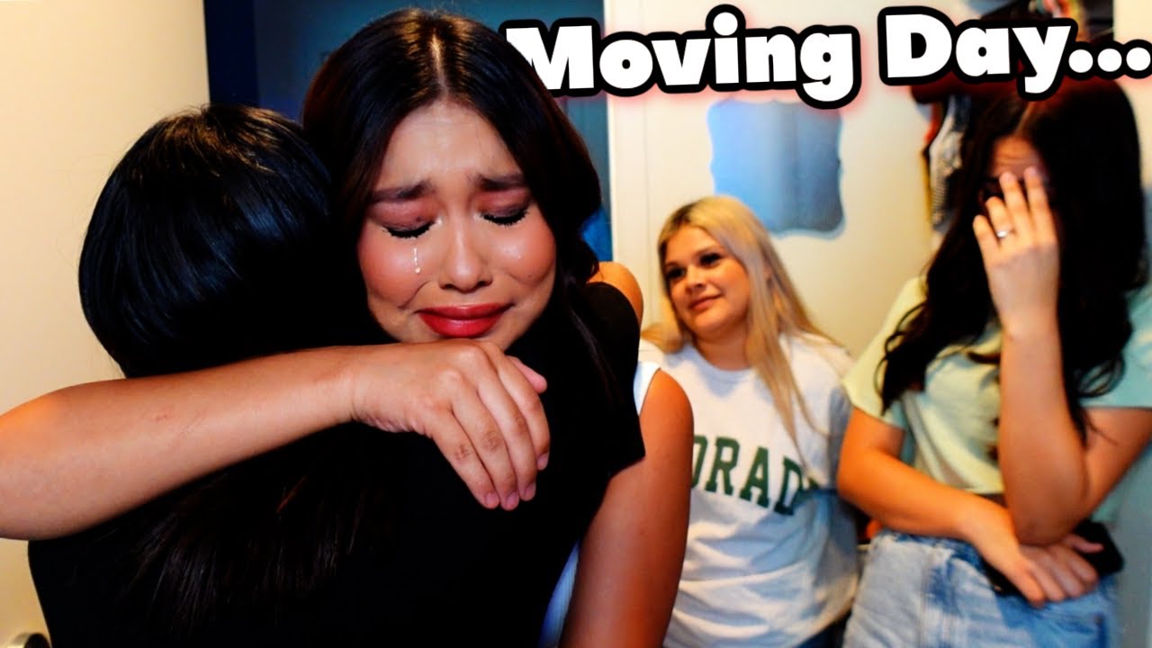Moving Day! | We Are Going To Miss Her! | New Dorm Tour!