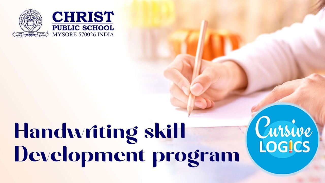 Handwriting Skill Development: Christ Public School, Bogadi, Mysuru