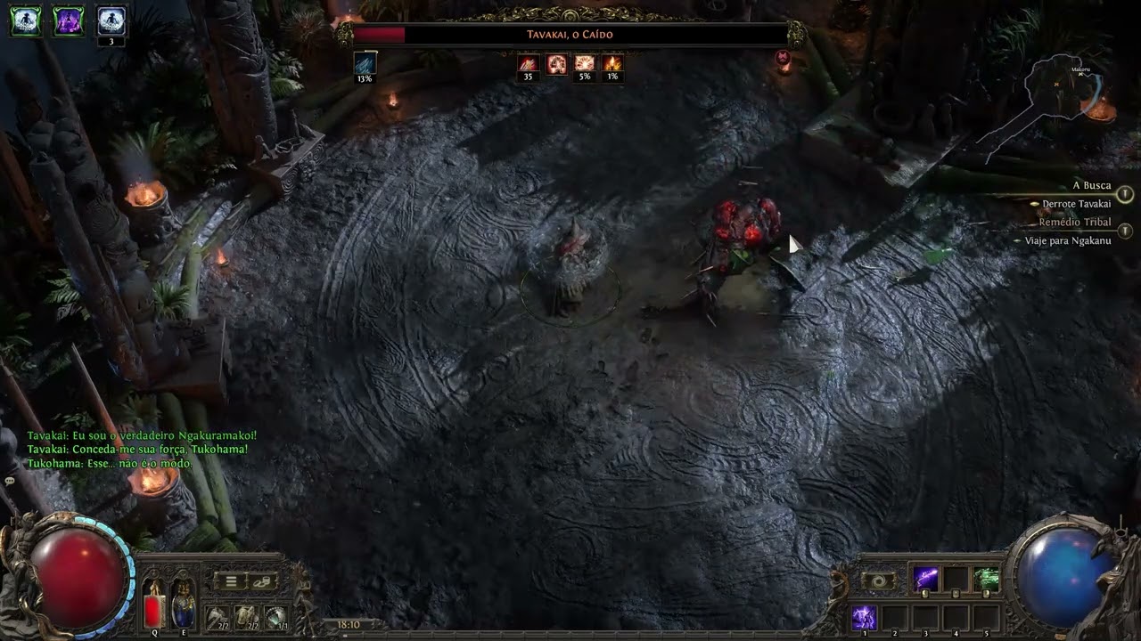 POE2 V04 Feiticeira vs Tavakai