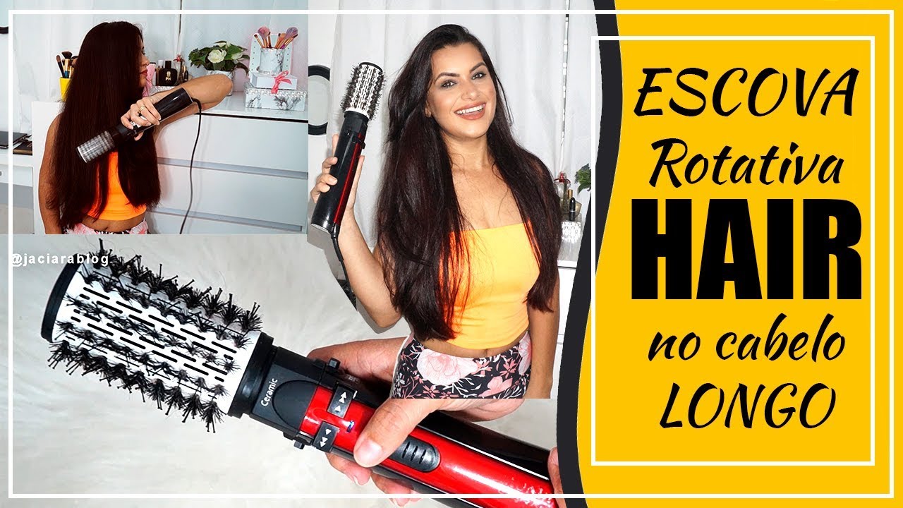 COMO EU USO ESCOVA ROTATIVA NO MEU CABELO LONGO